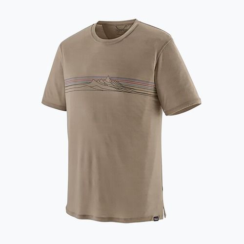 Мъжка риза Patagonia Cap Cool Merino Blend Graphic Shirt strata stripe/seabird grey