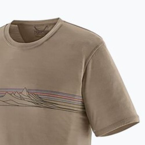 Мъжка риза Patagonia Cap Cool Merino Blend Graphic Shirt strata stripe/seabird grey