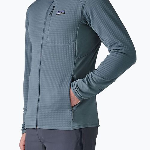Мъжки суитшърт Patagonia R1 Hybrid utility blue fleece