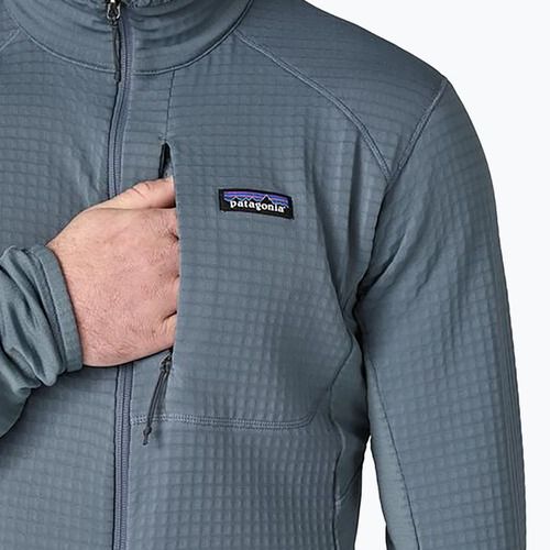 Мъжки суитшърт Patagonia R1 Hybrid utility blue fleece