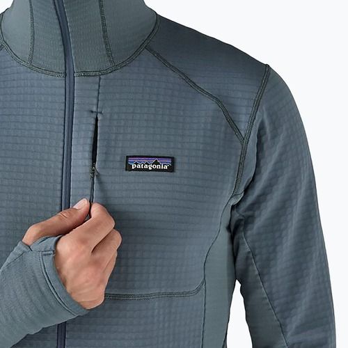Мъжко софтшел яке Patagonia R1 Hybrid Pullover utility blue