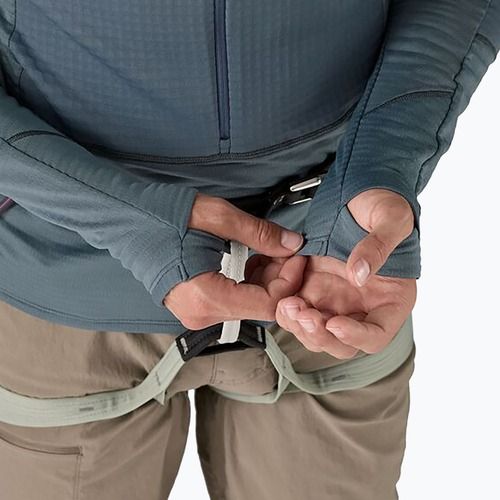Мъжко софтшел яке Patagonia R1 Hybrid Pullover utility blue