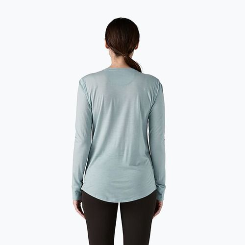 Patagonia Cap Cool Merino Blend Graphic stripe longsleeve за жени: thermal blue