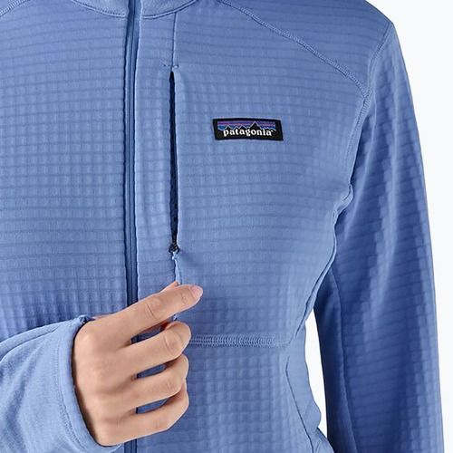 Дамско софтшел яке Patagonia R1 Hybrid Pullover Hoody abundant blue