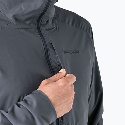 Мъжко хибридно яке Patagonia Nano-Air Ultralight с пълноцип и качулка в цвят смолисто синьо