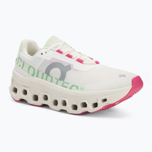 Дамски обувки за бягане On Cloudmonster white/lima