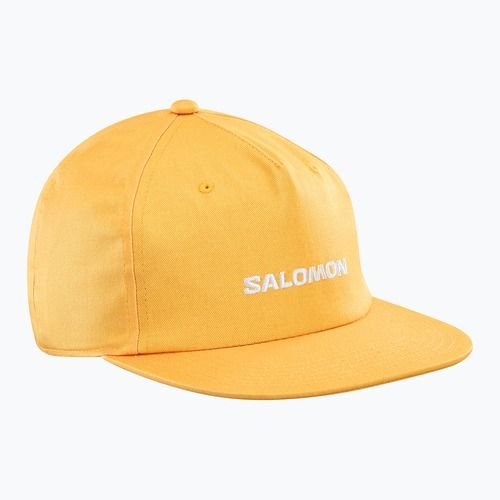 Salomon Плоска бейзболна шапка в цвят кайсия