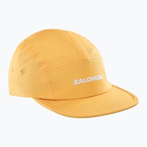 Salomon 5 панелна топла бейзболна шапка в цвят кайсия