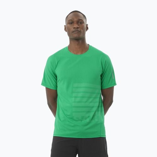 Мъжка тениска за бягане Salomon Sense Aero Tee GFX parakeet / spearmintme