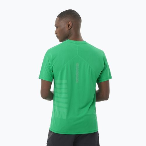 Мъжка тениска за бягане Salomon Sense Aero Tee GFX parakeet / spearmintme