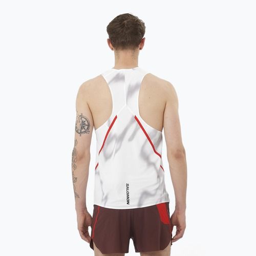 Мъжки потник за бягане Salomon S/Lab Speed Singlet white / andorra