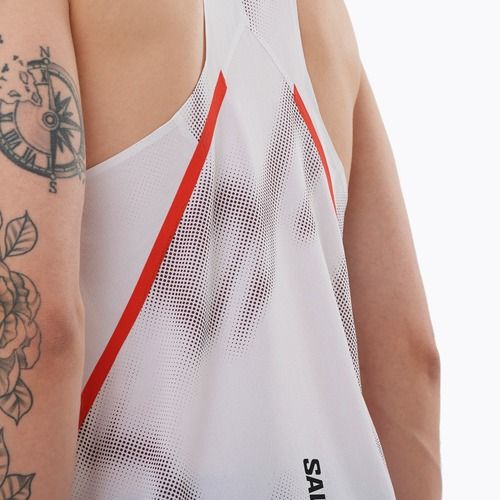 Мъжки потник за бягане Salomon S/Lab Speed Singlet white / andorra