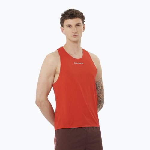 Мъжки потник за бягане Salomon S/Lab Speed Singlet flery red