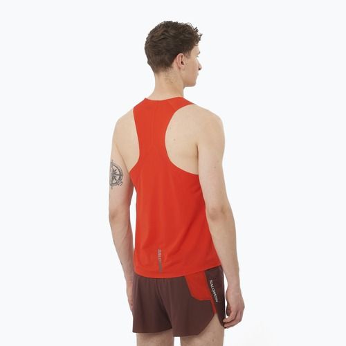 Мъжки потник за бягане Salomon S/Lab Speed Singlet flery red