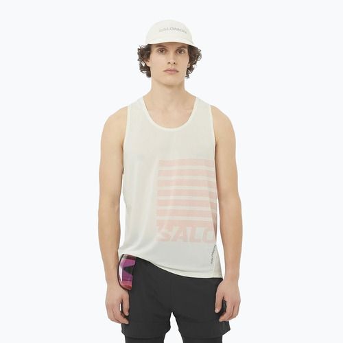 Мъжки потник за бягане Salomon Sense Aero Singlet GFX icicle