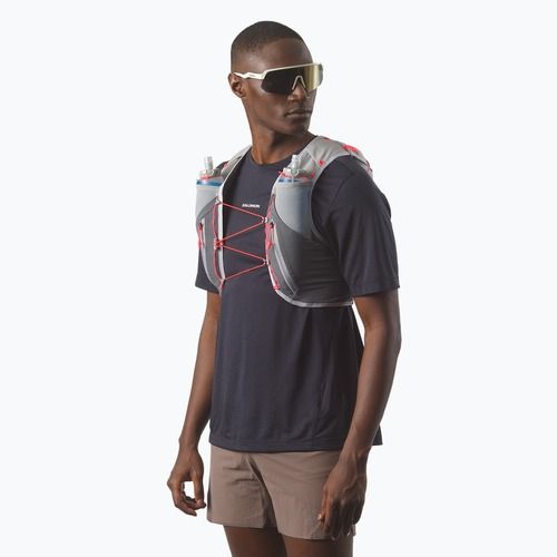 Жилетка за бягане Salomon ADV SKIN 12 Set castelrock/alloy/neon flame