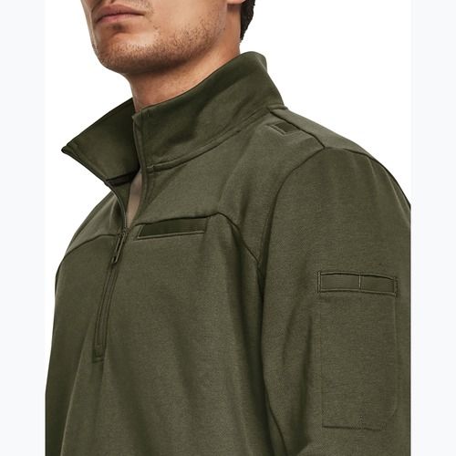 Мъжки суитшърт Under Armour Tactical Rival Job Fleece 1/4 Zip marine от зелен