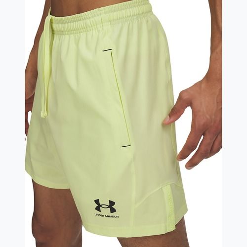 Мъжки футболни шорти Under Armour Challenger Pro Woven sonic yellow / black