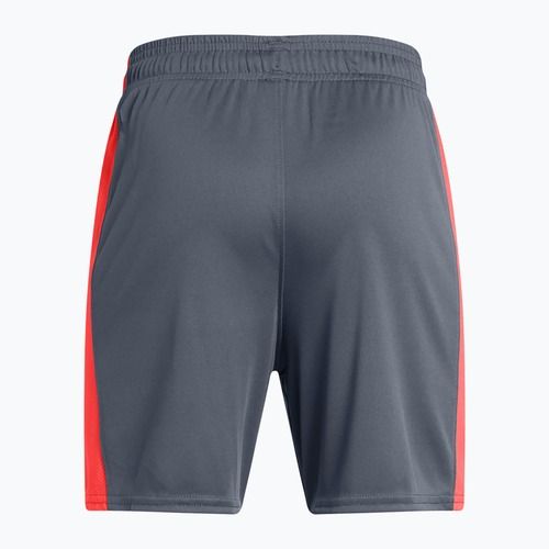 Детски футболни шорти Under Armour Challenger Knit downpour grey / fire / white