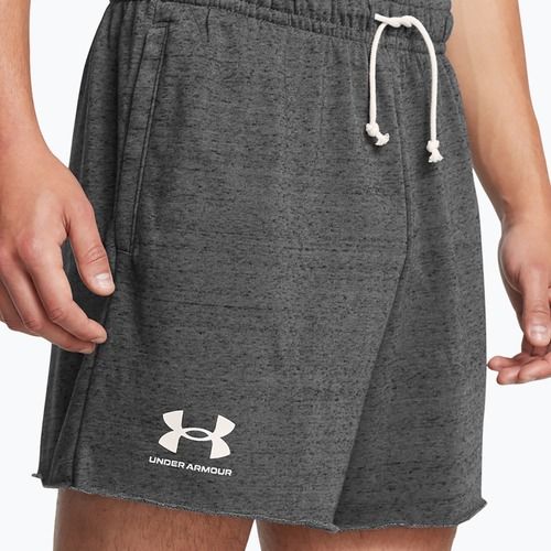 Мъжки шорти Under Armour Rival Terry 6in castlerock/onyx white