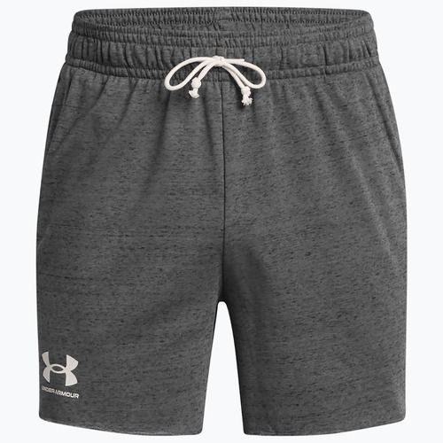 Мъжки шорти Under Armour Rival Terry 6in castlerock/onyx white