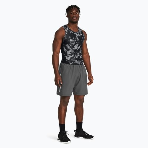 Мъжки шорти за тренировка Under Armour Woven Wordmark castlerock/white
