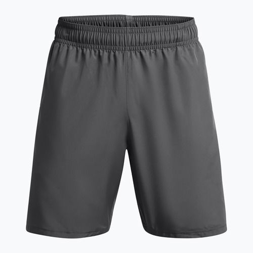 Мъжки шорти за тренировка Under Armour Woven Wordmark castlerock/white