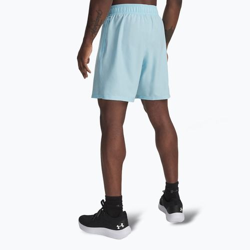 Мъжки шорти за тренировка Under Armour Woven Wordmark stream/black