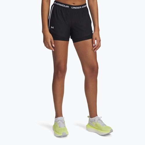 Тренировъчни шорти за жени Under Armour Tech Play Up 2in1 black / black / white