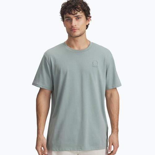 Мъжки баскетболен потник Under Armour Curry Heavyweight Trend silica green/silica green