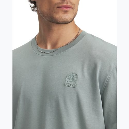 Мъжки баскетболен потник Under Armour Curry Heavyweight Trend silica green/silica green