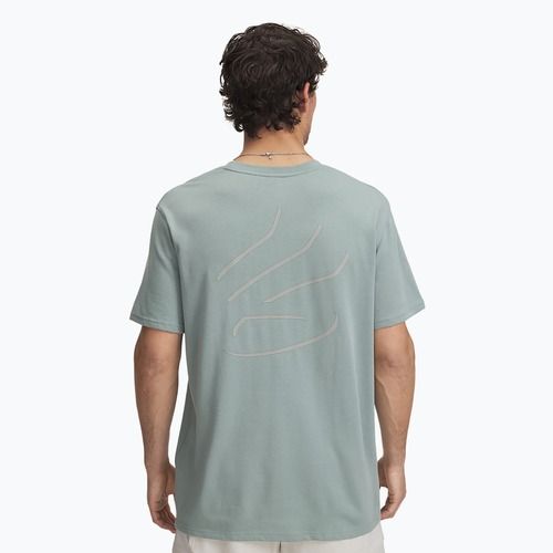 Мъжки баскетболен потник Under Armour Curry Heavyweight Trend silica green/silica green