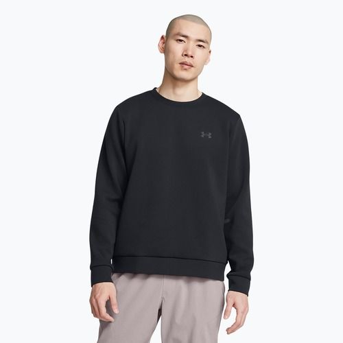 Мъжки суитшърт Under Armour Unstoppable Fleece Crew black/black