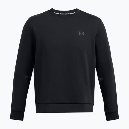 Мъжки суитшърт Under Armour Unstoppable Fleece Crew black/black