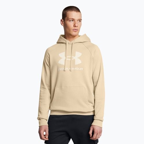 Мъжки суитшърт Under Armour Rival Fleece Logo HD city khaki/summit white