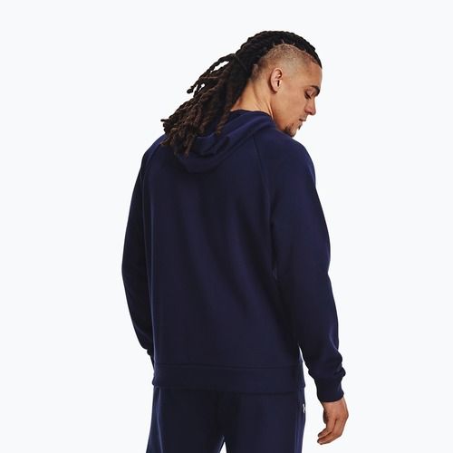 Мъжки суитшърт Under Armour Rival Fleece Logo HD midnight navy/white