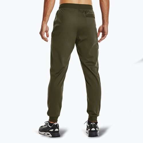 Мъжки панталони Under Armour Sportstyle Tricot Jogger marine от зелен / черен