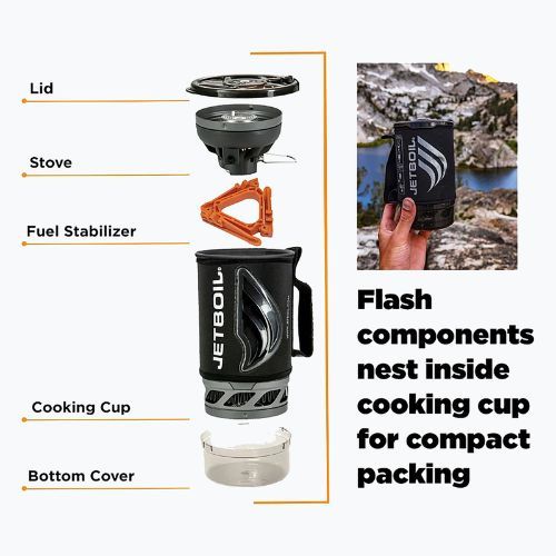 Jetboil New Flash Personal Cooking System тъмна камуфлажна готварска печка за пътуване