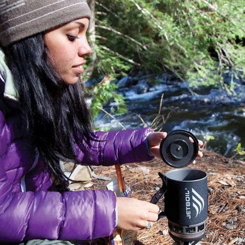 Система за готвене Jetboil 2.0 с въглероден котлон за пътуване