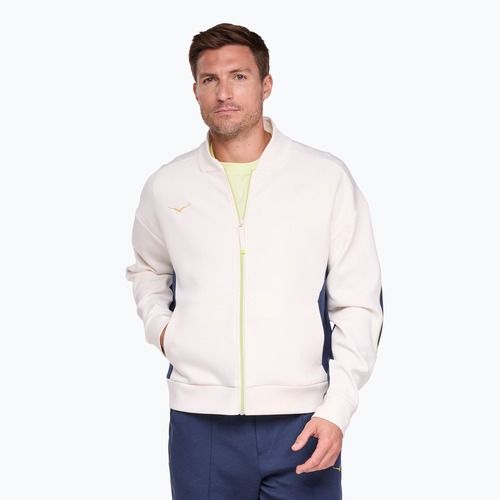 Мъжко яке за бягане HOKA Kaitoro Knit alabaster / versity navy