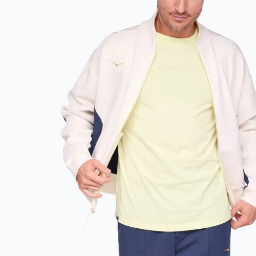 Мъжко яке за бягане HOKA Kaitoro Knit alabaster / versity navy