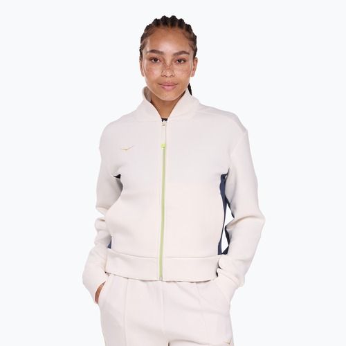 Дамско яке за бягане HOKA Kaitoro Knit alabaster / varsity navy