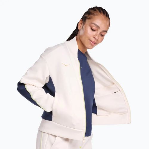 Дамско яке за бягане HOKA Kaitoro Knit alabaster / varsity navy