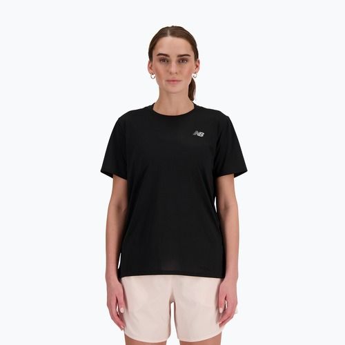 Дамска тениска за бягане New Balance Essentials SS черна