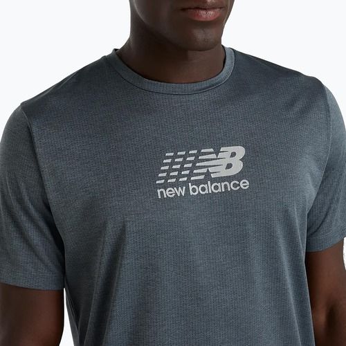 Мъжка тениска за бягане New Balance Athletics Reflective graphite