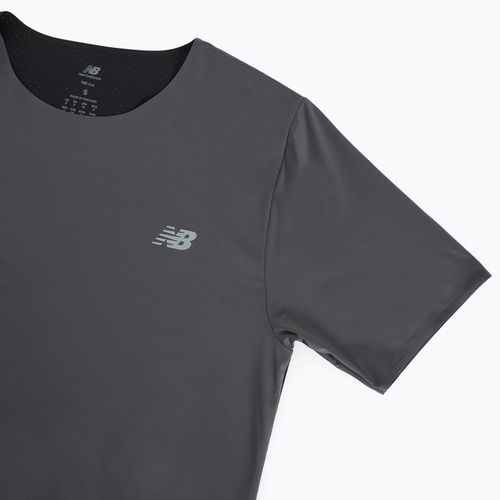 Мъжка тениска за бягане New Balance Race Day graphite