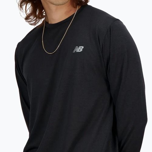 Мъжки суитшърт с дълъг ръкав New Balance Athletics black