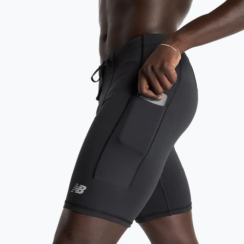 Мъжки шорти за бягане New Balance Sleek Pocket Half Tight 9" черни