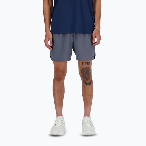 Мъжки шорти за бягане New Balance RC Seamless 7" graphite