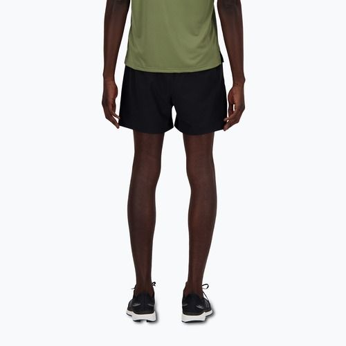 Мъжки къси панталони за бягане New Balance Sport Essential с подплата 5" черни